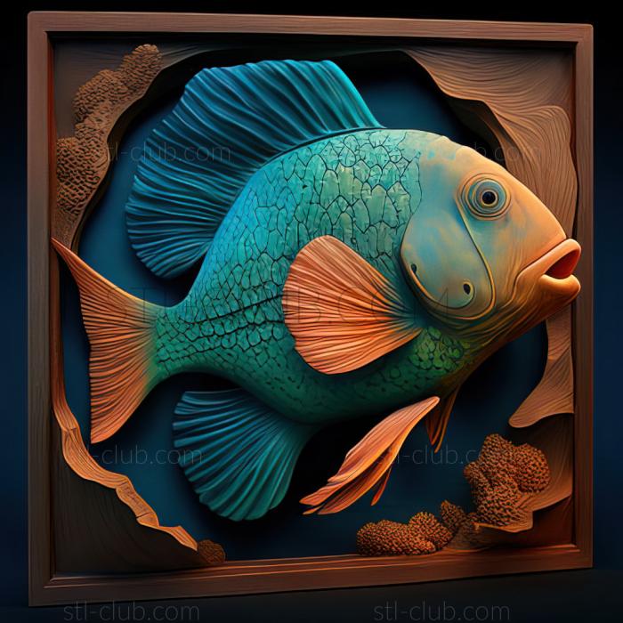 st Cichlid parrot fish